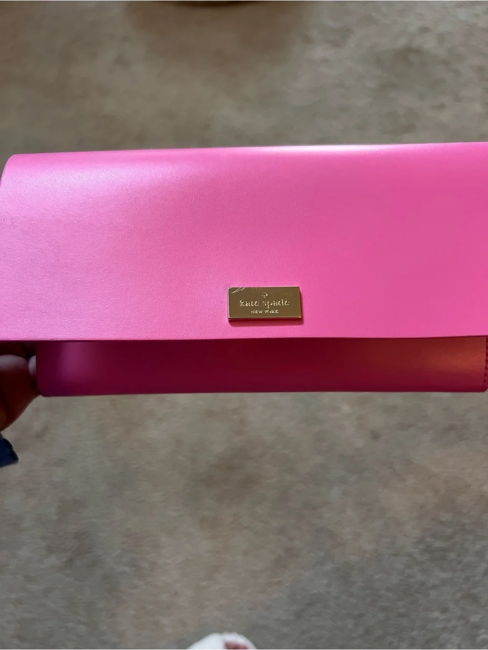 ♠️kate spade ♠️ Pink Leather Snap Wallet with Cream Interior